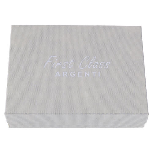 Placa Anjo cálice e hóstia Primeira Comunhão menina 15x15 cm 4