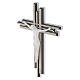 Stylized Modern Elm Wood Wall Cross 26.5x18.5 cm, Taupe s2