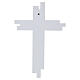 Stylized Modern Elm Wood Wall Cross 26.5x18.5 cm, Taupe s3