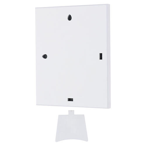 Icône peinte bilaminé d'argent Sainte Famille 20x15 cm 2