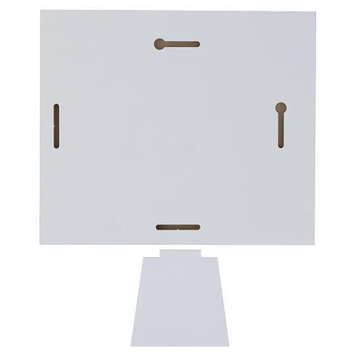 Stylised horizontal Holy Family picture, 14x18 in, sand-finish silver bilaminate 3