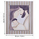 Sagrada Família quadro moldura madeira 40x35 cm s3