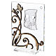 Quadro vetro e bilaminato Prima Comunione bimbo 10x7 cm s1
