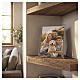 Cornice portafoto vetro legno e bilaminato Sacra Famiglia 25x20 cm s2
