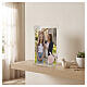 Portafoto vetro Cresima decoro floreale laterale 20x15 cm s2