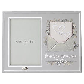 Bilderrahmen von Valenti für den Hochzeitstag zum Aufstellen für Foto 15 × 10 cm, 20 × 25 × 10 cm