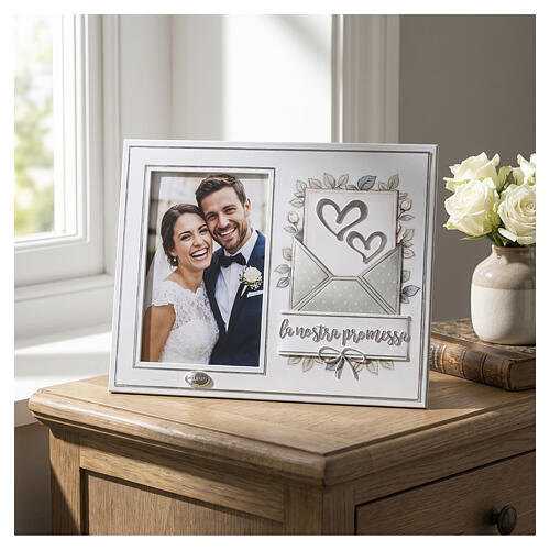 Bilderrahmen von Valenti für den Hochzeitstag zum Aufstellen für Foto 15 × 10 cm, 20 × 25 × 10 cm 2