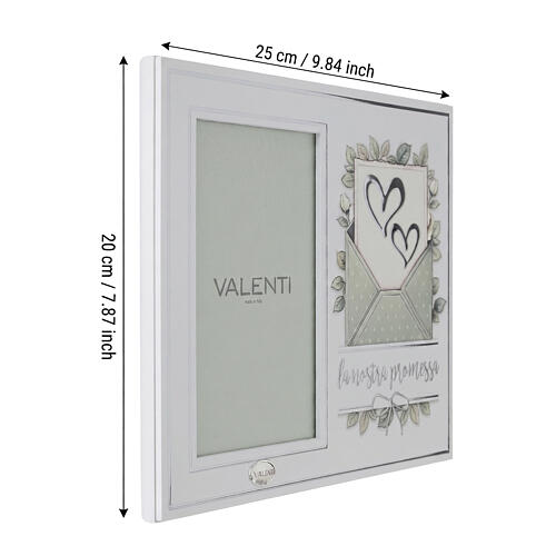 Bilderrahmen von Valenti für den Hochzeitstag zum Aufstellen für Foto 15 × 10 cm, 20 × 25 × 10 cm 3