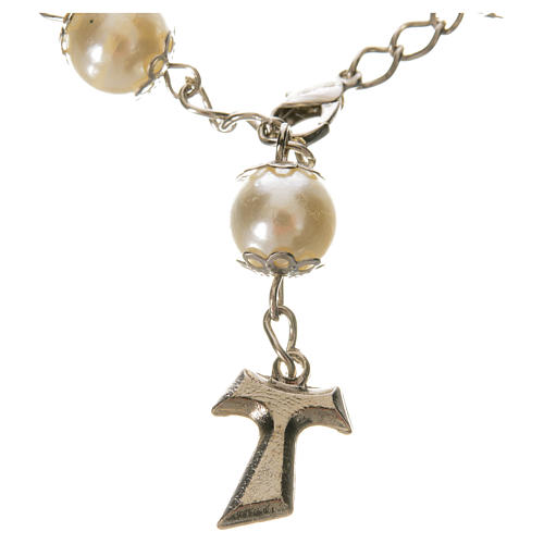 Ten pearlette  beads rosary bracelet 2