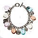 Bracelet with colored and silver medals s1