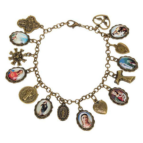 Bronze multi-image bracelet 1