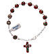 Red cloisonnè rosary bracelet s2