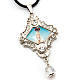 Pendant with image of Mother Mary, pearls and strass s3