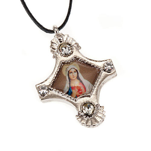 Pendant with strass cross 4