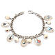 Bracciale multimmagine perle bianche s1