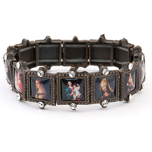Multi-image bracelet with strass 2