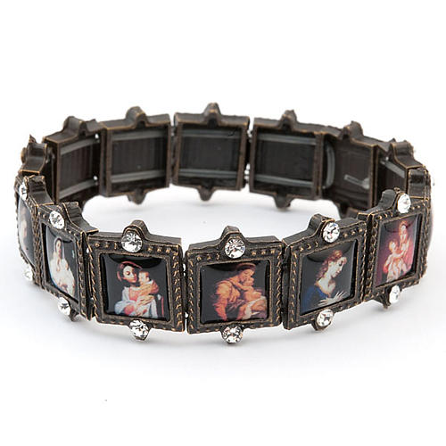 Multi-image bracelet with strass 3