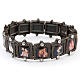 Multi-image bracelet with strass s3