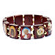 Armband Multibilder lackierte Holz s4