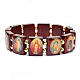 Armband Multibilder lackierte Holz s5