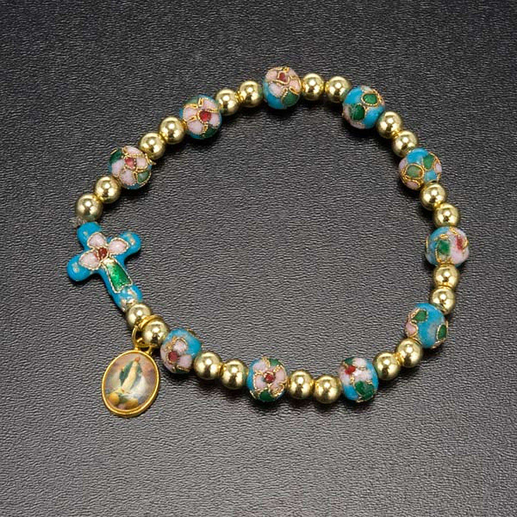 Cloisonné bracelet with image online sales on HOLYART.co.uk