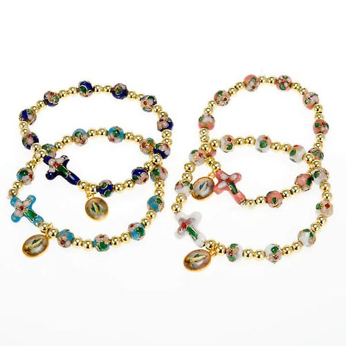Cloisonné bracelet with image 1