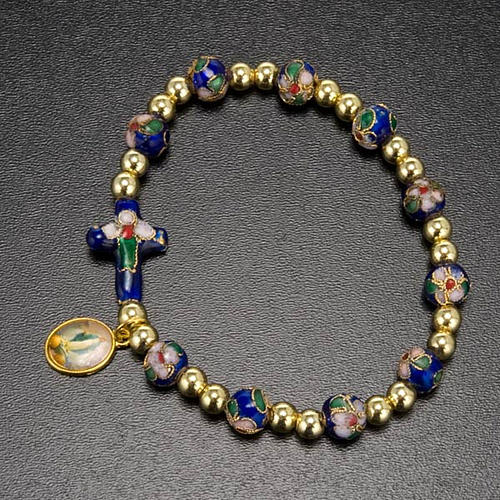 Cloisonné bracelet with image 7