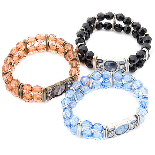 Faceted pearls bracelet 1