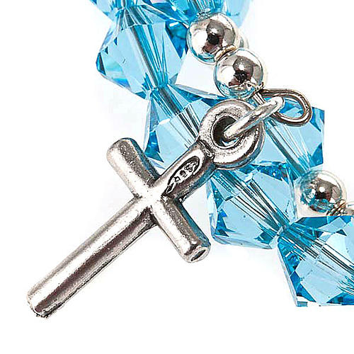 Bracciale rosario strass e argento 925 4