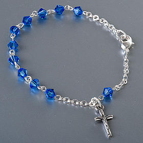 Pulseiras de Prata: Pulseira terço prata 925 e Swarovski Pulseiras de Prata: Pulseira terço prata 925 e Swarovski