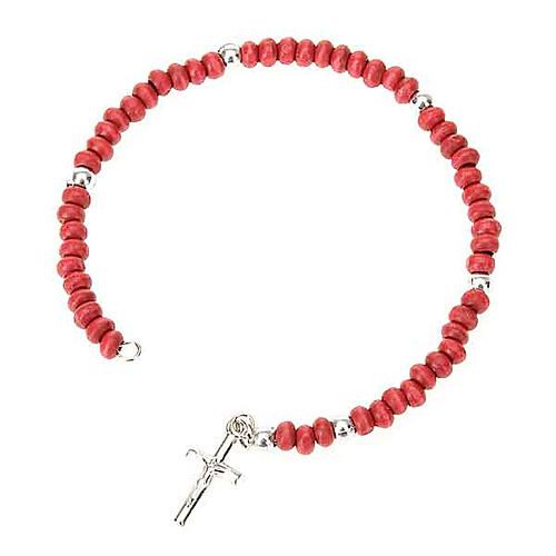 Rose petals rosary bracelet 1