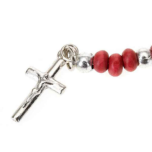 Rose petals rosary bracelet 2