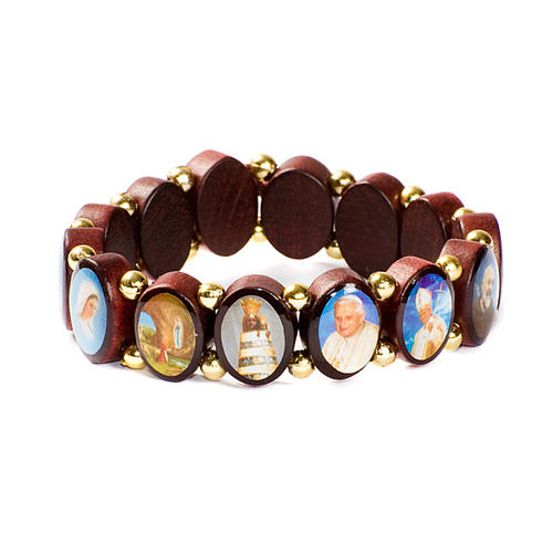 Bracelet-chapelet,  ovale, perles dorées 2