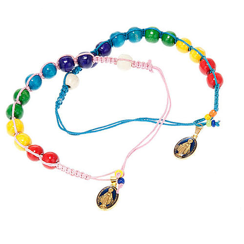 Wooden beads rope bracelet 1
