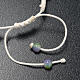 Bracciale decina corda perline vetro multicolor s6