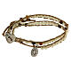 Bracciale Rosario pietra fossile  4 mm s1