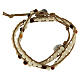Bracciale Rosario pietra fossile  4 mm s2