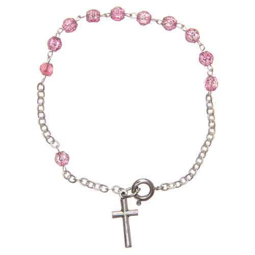 STOCK Armband rosa Perlen 4mm 1