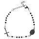 Rosary bracelet black 316L stainless steel s1