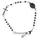 Rosary bracelet black 316L stainless steel s2