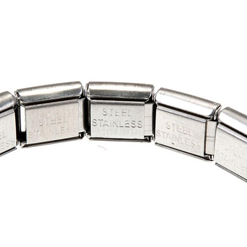 Stainless steel elastic saint bracelet 3
