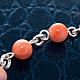 Silver bracelet and coral beads s2