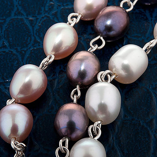 Bracciale decina argento 925 e perle di fiume 6