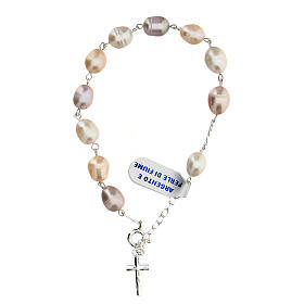 Pulseiras de Prata: Dezena pulseira prata 925 pérolas de água doce Pulseiras de Prata: Dezena pulseira prata 925 pérolas de água doce