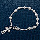 Silver decade bracelet with silver filigree cross s5