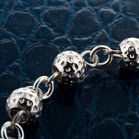 Pulseiras de Prata: Pulseira dezena prata 925 contas marteladas Pulseiras de Prata: Pulseira dezena prata 925 contas marteladas