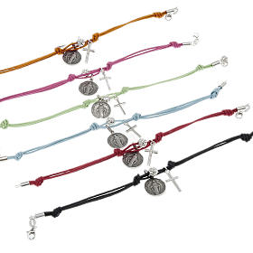 Bracelet with coloured string