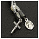 Bracciale rosario Medjugorje perline bianche s4