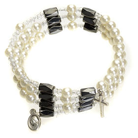Medjugorje rosary bracelet beige beads