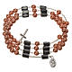 Medjugorje rosary bracelet beige beads s5